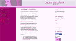 Desktop Screenshot of aphrabehn.org